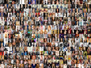 Collage of many profile photos